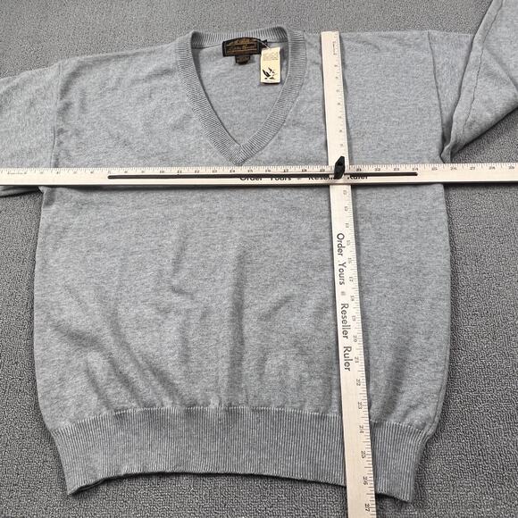 Vintage Eddie Bauer Sweater Adult Medium Gray Long Sleeve Casual Outdoor Men's - Picture 13 of 16